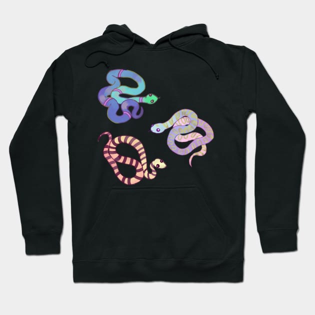 Cute watercolor snake sticker pack Hoodie by Mayarart